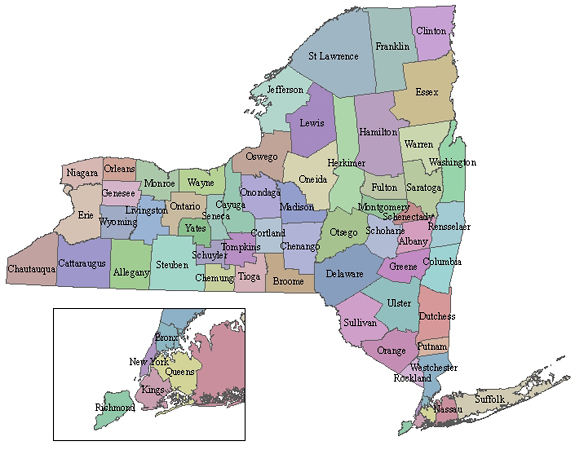 New York State Map