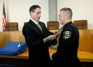 Officer Moore Presented with Medal